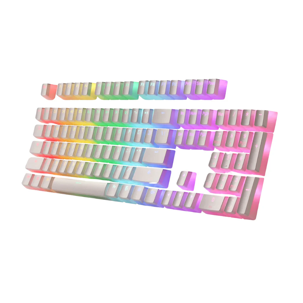 Redragon A130 White PBT Double Shot Keycap Set Redragon A130 White PBT Double Shot Keycap Set
